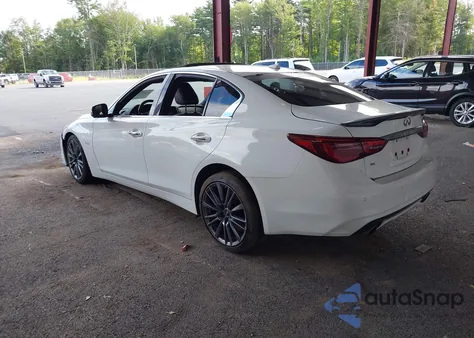 2018 Infiniti Q50 3.0T Red Sport 400 from USA, damaged, VIN JN1FV7ARXJM481728